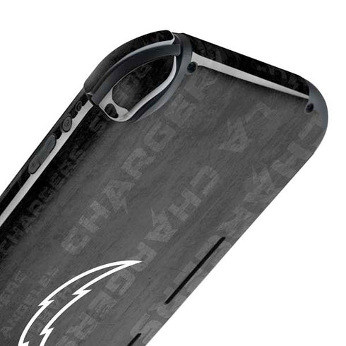 NFL Los Angeles Chargers Black & White Nintendo Switch Lite Skin